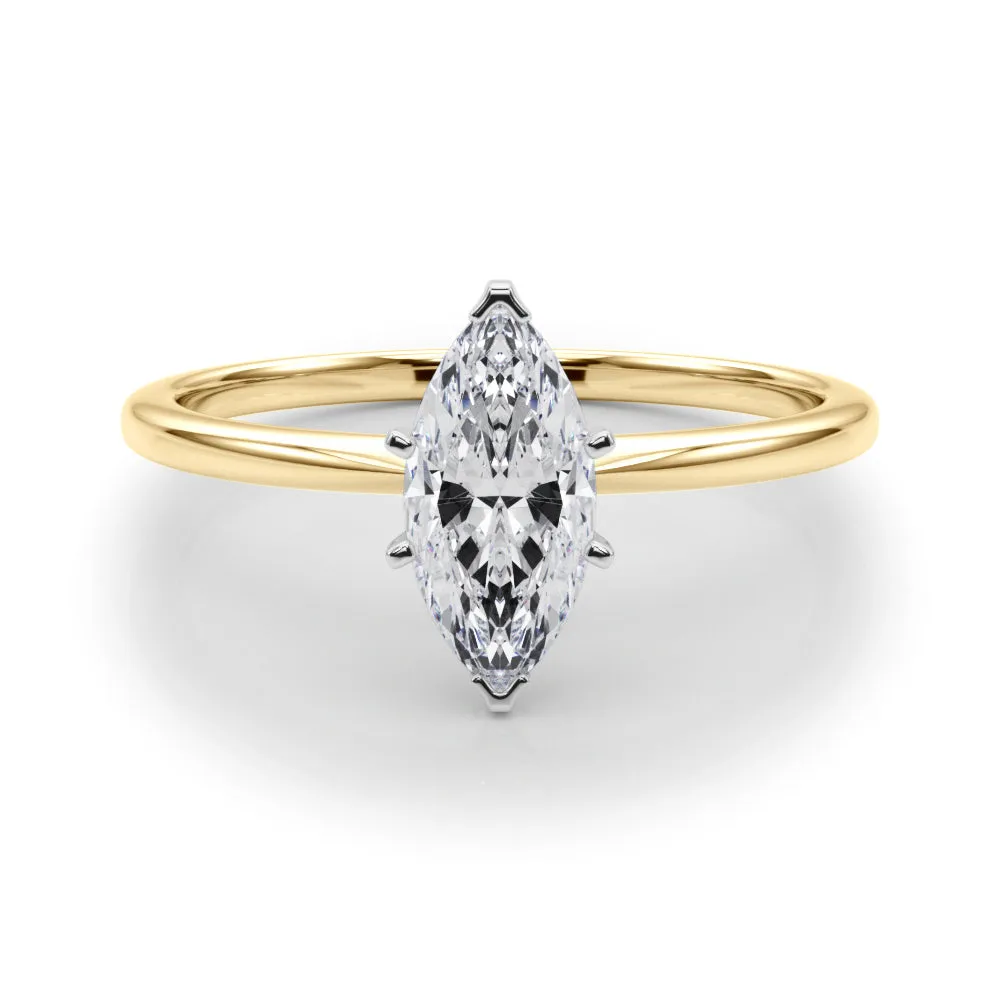 Angelica Marquise Lab Grown Diamond Solitaire Engagement Ring IGI Certified