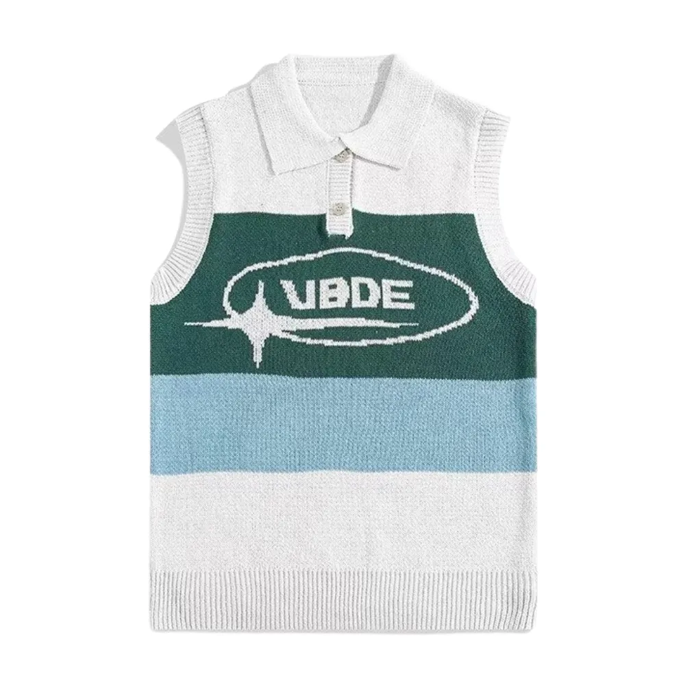 Classic Letter Polo Vest